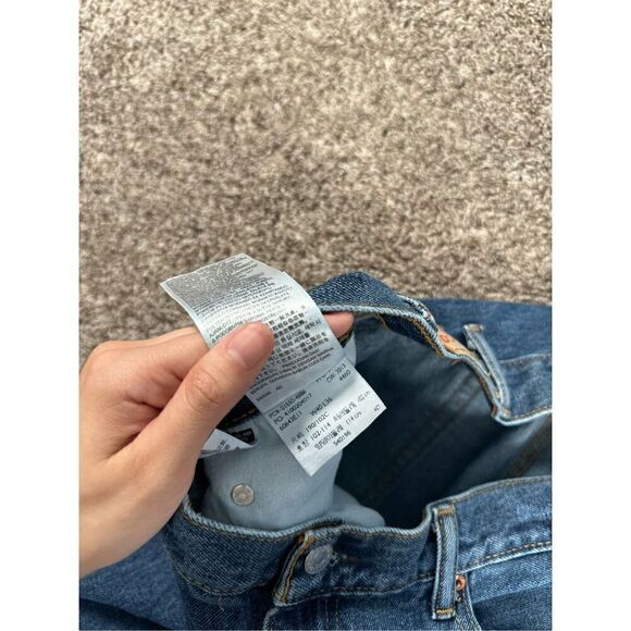 vintage levi’s 550 men’s W40 L36 cotton blue jeans relaxed straight leg denim - Picture 7 of 11